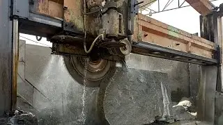 Granite Block Cutting // Marble Resize & Cutting Process.marblekidonya