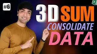 3D SUM in Excel | Consolidate Data 3D Sum Explained with Example in hindi