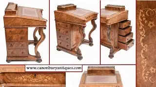Victorian Davenport Desk Walnut