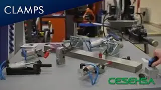 Clamps neum&aacute;ticos - demostraci&oacute;n de funcionamiento / Pneumatic Clamps use air-actuated cylinders ...