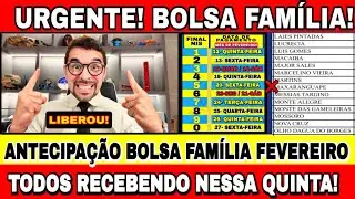 BOLSA FAM&Iacute;LIA FEVEREIRO: ANTECIPA&Ccedil;&Atilde;O RECEBENDO NO MESMO DIA OS NIS 1,2,3,4,5,6,7,8,9 e 0 