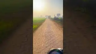 Peaceful Village Life at Bike #shorts #villagelife #village #nature #travel #viral #punjab #gujrat