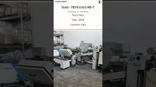 Used Post Press Machine | Stahl - TD78 6/4/2-PD-T for SALE @Machinedalal
