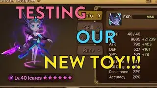 SUMMONERS WAR // NEW TOY TEST!! ICARES!!