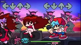 Friday night funkin, hard mode, week 4!
