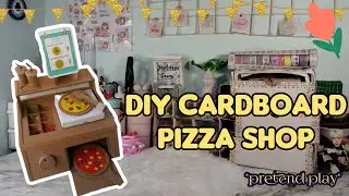 DIY mini cardboard Pizza Shop 🍕 l @yashasvi2012saini l 