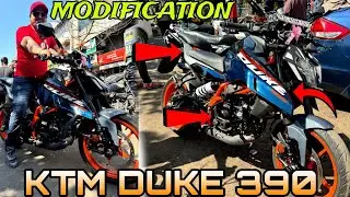 KTM DUKE 390 New Small Crash guard Modification | Fork Slider | SKD Originals #rajubhaiskd