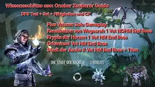 Eso Onebar Zauberer Guide für easy Gameplay ( Sets,Skills,CP,Dps Test) Ich wünsche euch viel Spaß