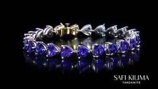 Safi Kilima Tanzanite Trillion Tennis Bracelet