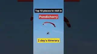 Pondicherry itinerary for 2 days #pondicherry #bike #travel #trip #sea #tamil #nature