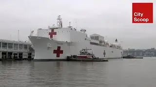 USNS Comfort Arrives, Temporary Hospital in Flushing Meadows, 250 More Ambulances