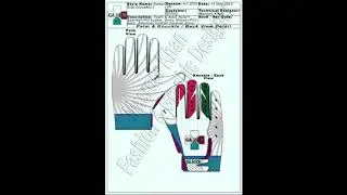 Youth and Adult American Football Receiver&nbsp;Glove Design -  By Masroor Khan