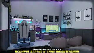 Design kamar aesthetic yang nyaman buat ngumpul & ngegame.