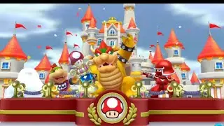 Mario Sports Mix: Hockey tournament champion cup 3 players Bowser Gameplay 