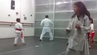 1&ordm; Ensaio da turma de Karat&ecirc; para o espet&aacute;culo de final de ano 