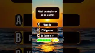 Which country has no police station? #quiz #viralvideo #shorts