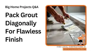 Low-Angle Rubber Float Technique For Large-Format Grout