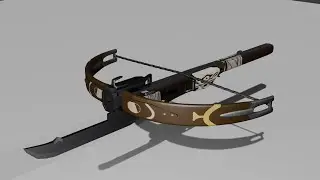Arknights Kroos the Keen Glint's Crossbow Modeling Timelapse