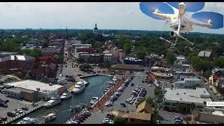 Downtown Annapolis Harbor from the air