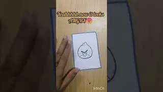 Angry Bird sticker idea👍#support my doodle joury#subscribetomychannel #viral
