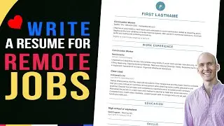 How to Write a Resume to Work from Home | How to Write a CV for Remote Jobs
