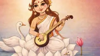 Saraswati Maa drawing l Saraswati puja special sketch 🎨 art