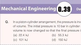 BARC EXAM| MECHANICAL ENGINEERING| IMPORTANT & SIMILAR QUESTION  IN BARC EXAM | QUICK REVIEW|
