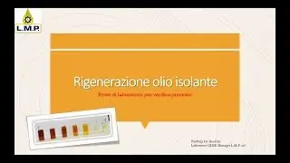 Prove di laboratorio sulla rigenerazione degli oli isolanti degradati chimicamente