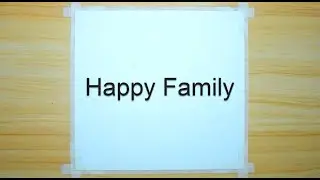 Happy Family | Oil Pastel step by step | Art Work