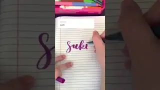 Calligraphy Using Tombow Brush Pens | Hand Lettering My Subscribers Names