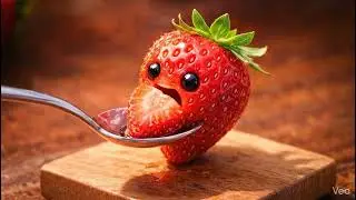 Strawberry Eats Itself! | ASMR 🍓 #viralvideo