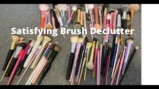 Satisfying Makeup Brush Declutter