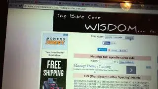 Bible codes apostle cures hiv aids
