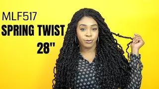 Bobbi Boss Synthetic Hair 4x4 Braid Lace Wig - MLF517 SPRING TWIST 28 --/WIGTYPES.COM