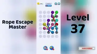 Rope Escape Master Level 37 Walkthrough 🪢🧠 | Puzzle Escape Game | Go Answer