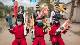 Nerf Gun War: битва с боссами Nerf Guns. Сразитесь с преступной бандой за выживание!