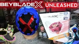 BEYBLADE X UX-07 PHOENIX RUDDER SET : BEYBLADE X UNLEASHED : WYVERN GALE and SPHINX COWL #beybladex