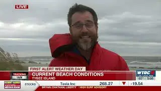 Visitors and residents visiting Tybee Island ahead of Ian