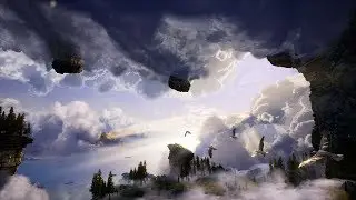 Unreal Engine 4 Cloudy Mountain Scene