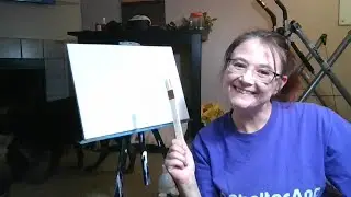 Painting with Manda - Foggy woods
