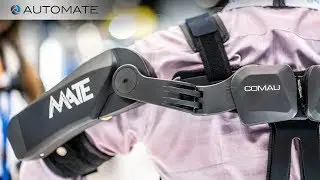 Comau Exoskeleton Mate Assistant Wearable Ergonomic Support at Automate Show 2019