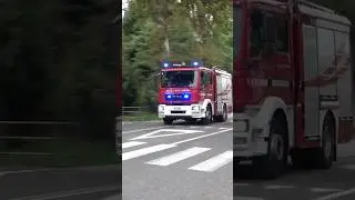 3 camion dei pompieri in sirena per un incendio!! #shortvideo #freefire #emergency #viral #follow