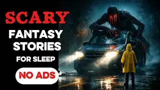 🛑 NO ADS 🛑 8 HOURS of FANTASY Horror Stories to Fall Asleep To | Gentle Rain + Black Screen