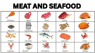 Meat and Seafood | Meat and Fish Vocabulary | Food Vocabulary 