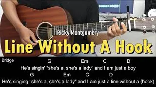 Line Without A Hook - Ricky Montgomery | EASY Guitar Tutorial with Chords / Lyrics