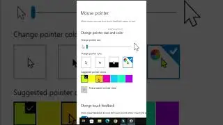Change Mouse Pointer Color #Windows #shorts  #shortvideo  #computer