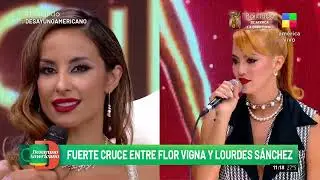 Flor Vigna se cruzó con Lourdes Sánchez en el 