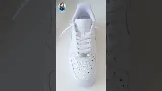 Как свободно зашнуровать кроссовки Nike Air Force 1 #nike #кроссовки #обувьсвоимируками