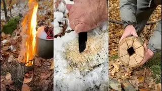 Survival Skills Turbo Stove in Extreme Conditions #camping #outdoors #funny