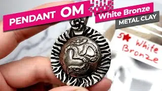 Quick and easy! How to create Unique design! OM pendant in Bronze clay!
